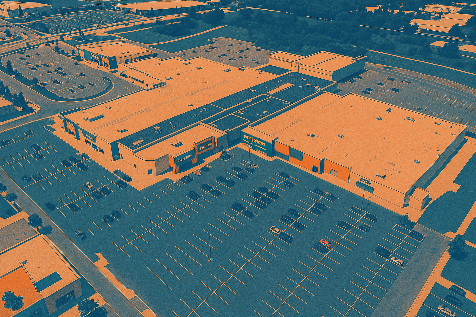 Tecumseh Mall - Orange/Blue
